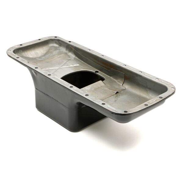 TRANS-DAPT PERFORMANCE PRODUCTS 1966-UP MOPAR 361-440 B AND RB, 426 POWDER COATED OEM STYLE OIL PAN- ASPHALT BLACK (7 QTS.)