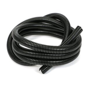 TRANS-DAPT PERFORMANCE PRODUCTS BLACK WIRE HARNESS; CONVOLUTED; 1/2 IN. DIAMETER- (7 FT)