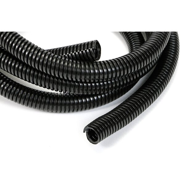 TRANS-DAPT PERFORMANCE PRODUCTS BLACK WIRE HARNESS; CONVOLUTED; 1/2 IN. DIAMETER- (7 FT)