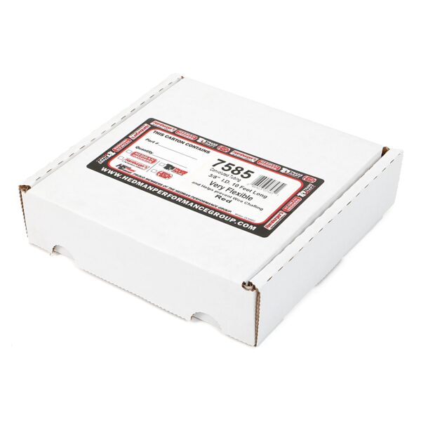 TRANS-DAPT PERFORMANCE PRODUCTS RED WIRE HARNESS; CONVOLUTED; 3/8 IN. DIAMETER- (10 FT)