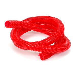 TRANS-DAPT PERFORMANCE PRODUCTS RED WIRE HARNESS; CONVOLUTED; 3/4 IN. DIAMETER- (5 FT)