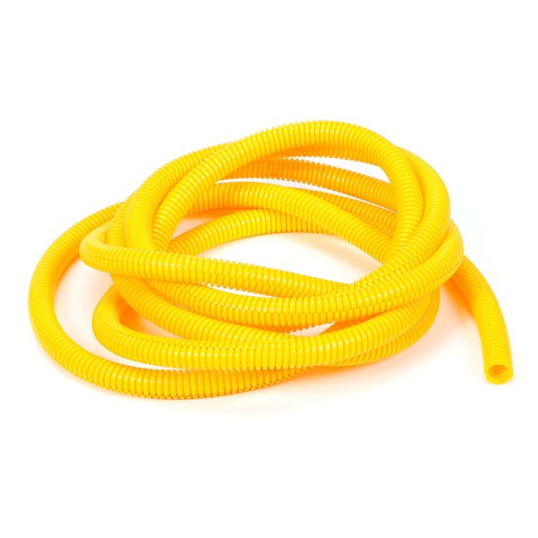 TRANS-DAPT PERFORMANCE PRODUCTS YELLOW WIRE HARNESS; CONVOLUTED; 3/8 IN. DIAMETER- (10 FT)