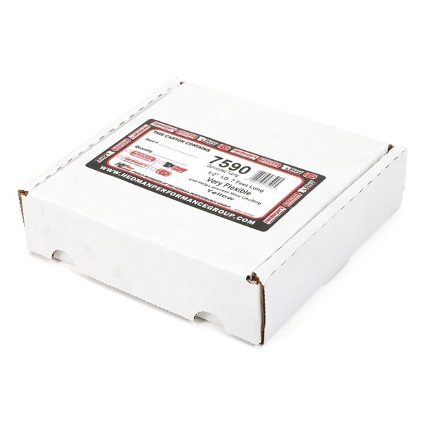TRANS-DAPT PERFORMANCE PRODUCTS YELLOW WIRE HARNESS; CONVOLUTED; 1/2 IN. DIAMETER- (7 FT)