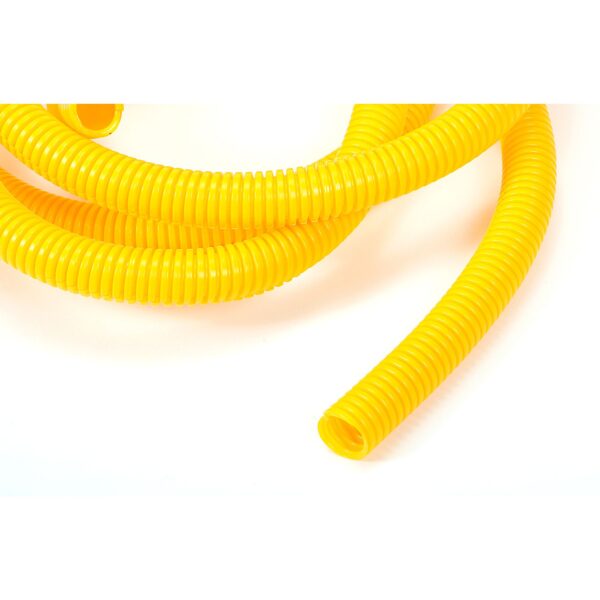 TRANS-DAPT PERFORMANCE PRODUCTS YELLOW WIRE HARNESS; CONVOLUTED; 1/2 IN. DIAMETER- (7 FT)