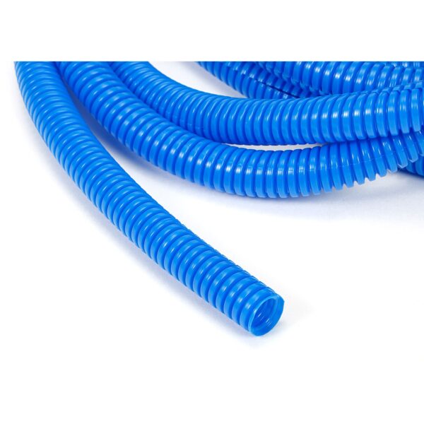 TRANS-DAPT PERFORMANCE PRODUCTS BLUE WIRE HARNESS; CONVOLUTED; 3/8 IN. DIAMETER- (10 FT)