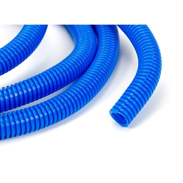 TRANS-DAPT PERFORMANCE PRODUCTS BLUE WIRE HARNESS; CONVOLUTED; 1/2 IN. DIAMETER- (7 FT)