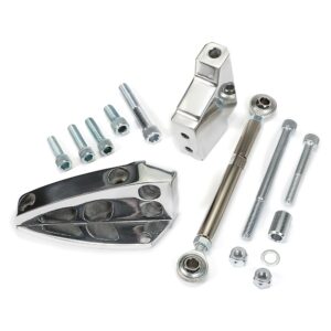 TRANS-DAPT PERFORMANCE PRODUCTS AIR CONDITIONING BRACKET SET; 1955-68 SB CHEVY (SHORT WATER PUMP)- BILLET ALUMINUM
