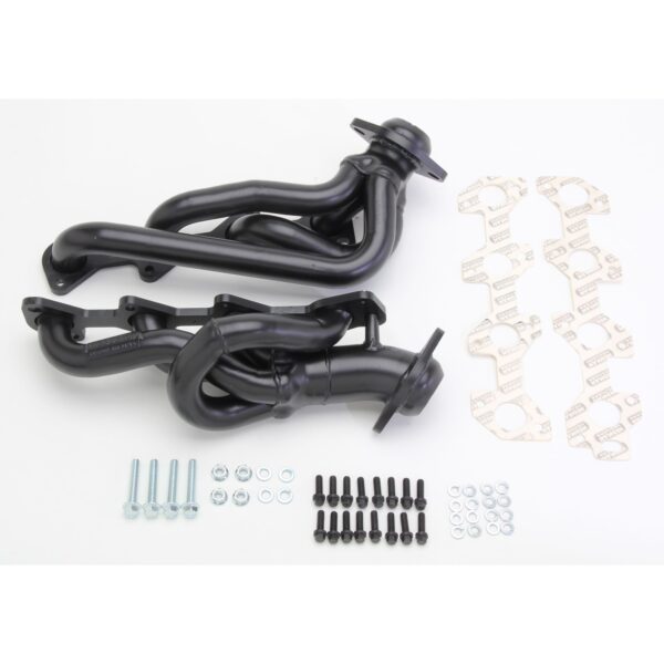 HEDMAN HEDDERS; 2000-02 DODGE TRUCK, DURANGO, DAKOTA 4.7L V8; 2WD AND 4WD; 1-1/2 IN. DIAMETER REPLACEMENT HEADERS, STOCK COLLECTORS- UNCOATED MILD STEEL