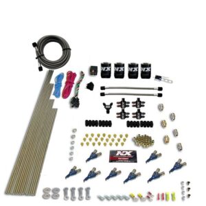 Nitrous Express 8 CYL PIRANHA DIRECT PORT, 4 SOLENOIDS, WITH NO BOTTLE (200-500HP EFI JETs)