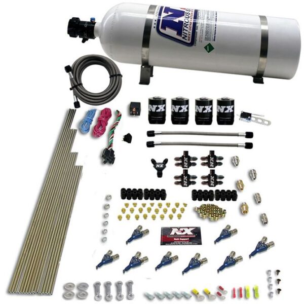 Nitrous Express 8-CYL ALCOHOL (250-350-450-550HP) WITH 15LB BOTTLE