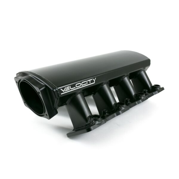 TSP Intake Manifold; TSP Velocity Fab. Aluminum Cathedral Port Angled; Black