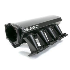 TSP Intake Manifold; TSP Velocity Fab. Aluminum Cathedral Port Hi-Ram; Black