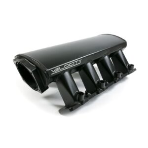 TSP Intake Manifold; TSP Velocity Fab. Aluminum Raised Rectangle Port; Black