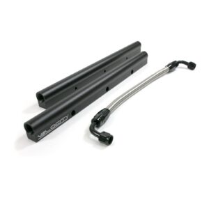 TSP Fuel Rails; TSP Velocity Billet Aluminum with Mid Pipe; LS3; L92; Black