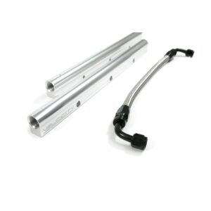 TSP Fuel Rails; TSP Velocity Billet Aluminum with Mid Pipe; LS7; Silver
