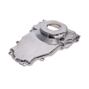 TSP GM LS 1-Piece Polished Aluminum Timing Cover with Crank Seal and Gasket