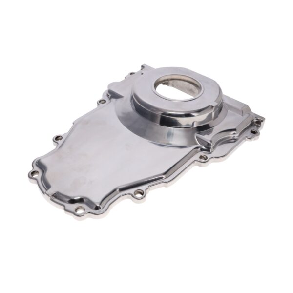 TSP GM LS 1-Piece Polished Aluminum Timing Cover with Crank Seal and Gasket