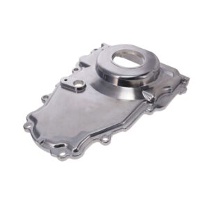 TSP GM LS 1-Piece Polished Aluminum Timing Cover with Cam Position Sensor Provision