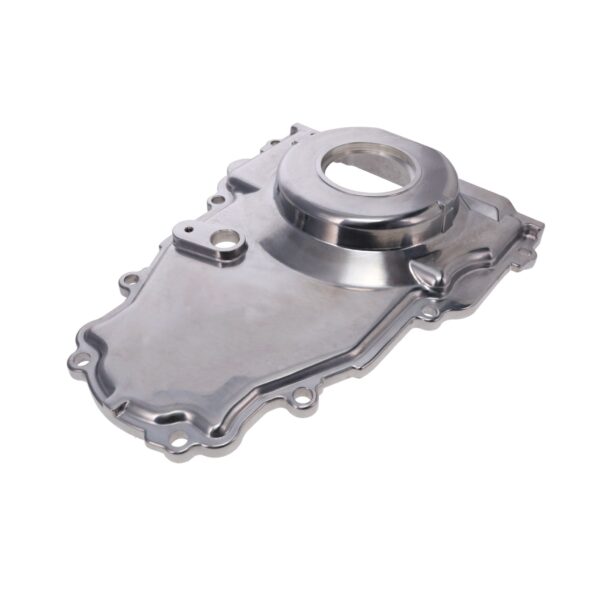 TSP GM LS 1-Piece Polished Aluminum Timing Cover with Cam Position Sensor Provision