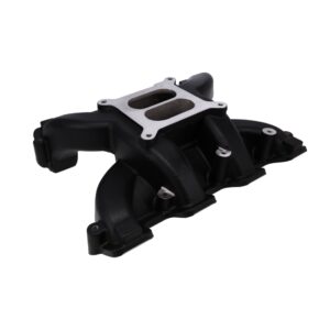 TSP GM LS Rectangle Port Carbureted Dual Plane Black Aluminum Intake Manifold