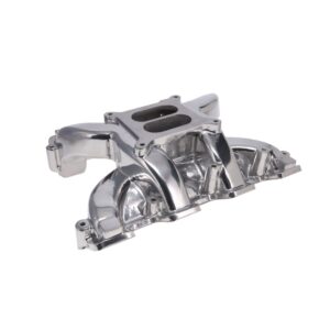 TSP GM LS Rectangle Port Carbureted Dual Plane Polished Aluminum Intake Manifold