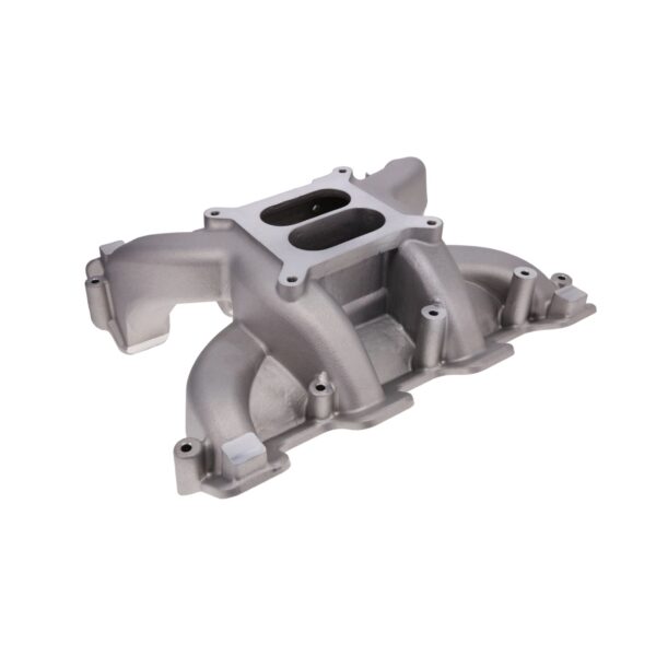 TSP GM LS Cathedral Port Carbureted Dual Plane Satin Aluminum Intake Manifold