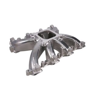 TSP GM LS Rectangle Port Carbureted Single Plane Polished Aluminum Intake Manifold