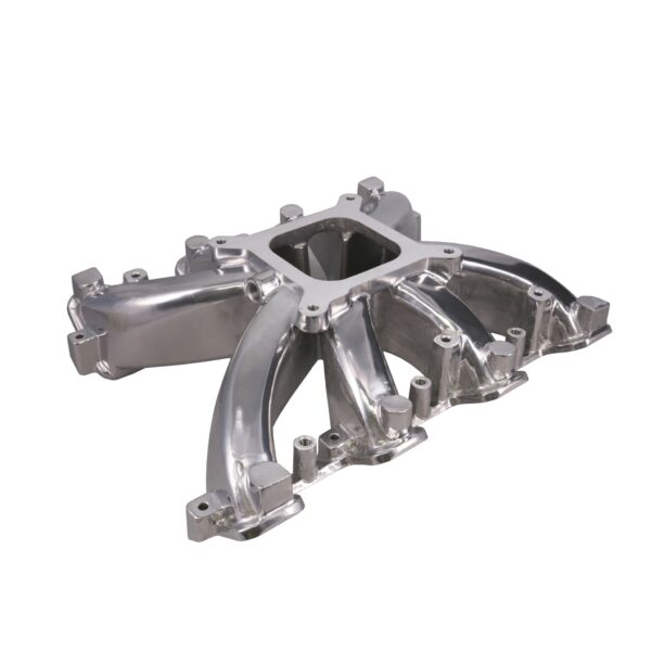 TSP GM LS Rectangle Port Carbureted Single Plane Polished Aluminum Intake Manifold