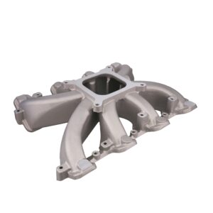 TSP GM LS Cathedral Port Carbureted Single Plane Satin Aluminum Intake Manifold