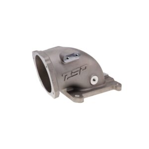 TSP GM LS 105 mm Satin Cast Aluminum Throttle Body Elbow with 4150 Flange