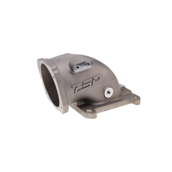 TSP GM LS 105 mm Satin Cast Aluminum Throttle Body Elbow with 4150 Flange