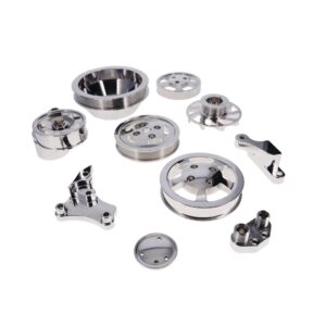 TSP GM LS Polished Serpentine Front Drive System Brackets, Pulleys, and Belt Tensioner