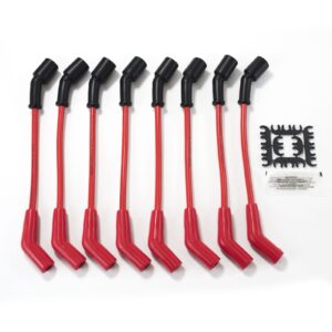 TSP GM LS Ignition Wires; 8.5mm Red; 135 Deg. Plug Boots