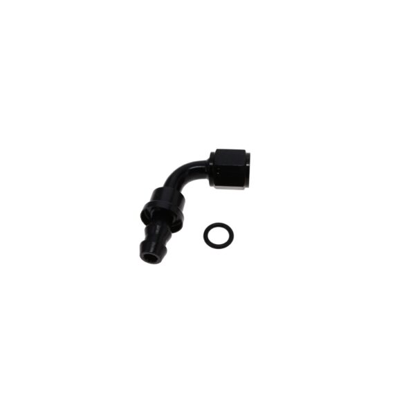 TSP -6AN Female Swivel to 3/8 in. Push-on 90 Degree Fuel Hose End Adapter Fitting