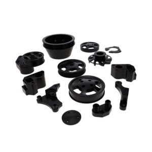 TSP GM LT Black Serpentine Front Drive System Brackets, Pulleys, and Belt Tensioner