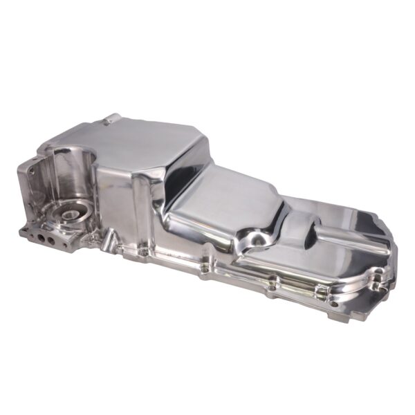 Oil Pan; Cast Aluminum Low-profile Retro-fit 5.6-Quart; LT; Polished
