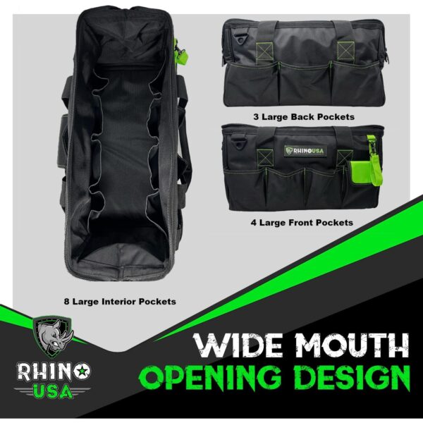 RHINO USA HEAVY DUTY TOOL BAG (BLACK)