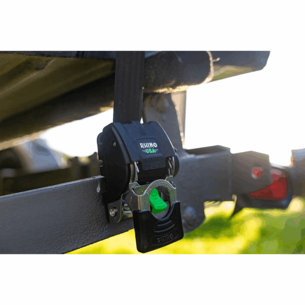 RHINO USA RETRACTABLE TRANSOM STRAPS (2 PACK-STAINLESS)