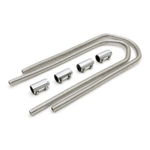 TRANS-DAPT PERFORMANCE PRODUCTS STAINLESS STEEL HEATER HOSE KIT- CHROMED ALUMINUM ENDS