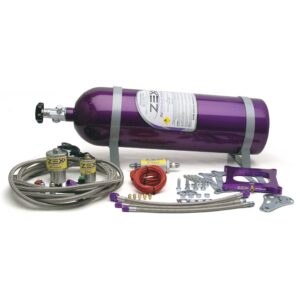 Square Flange Race Perimeter Plate System with 15 lb. Purple Bottle