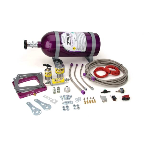Square Flange Race Perimeter Plate System with 10lb. Purple Bottle