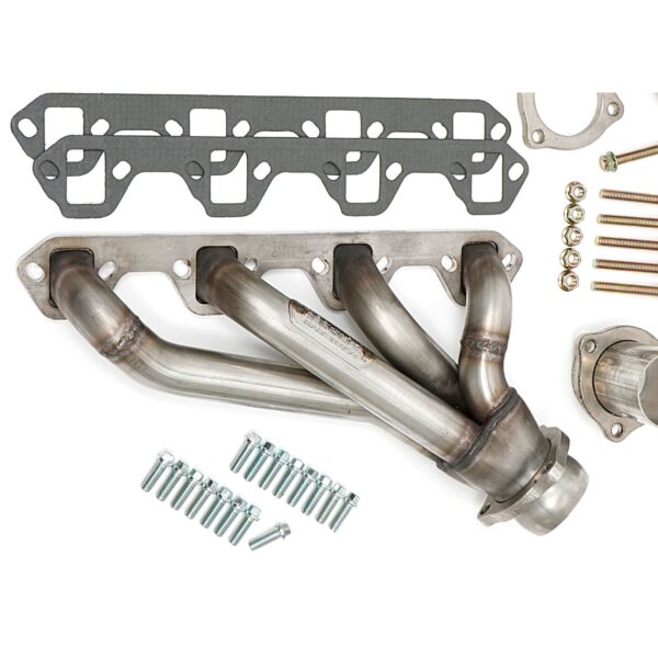 HEDMAN HEDDERS STAINLESS STEEL HEADERS; 1-1/2 IN. TUBE DIA.; 2-1/2 IN. COLL.; SHORTY DESIGN- UNCOATED