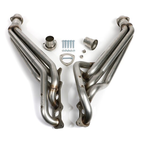 HEDMAN HEDDERS 11-17 FORD MUSTANG GT 5.0L HEADERS; 1-3/4 IN. LONG TUBE DESIGN; 3 IN. COLLECTOR; UNCOATED T304 STAINLESS STEEL