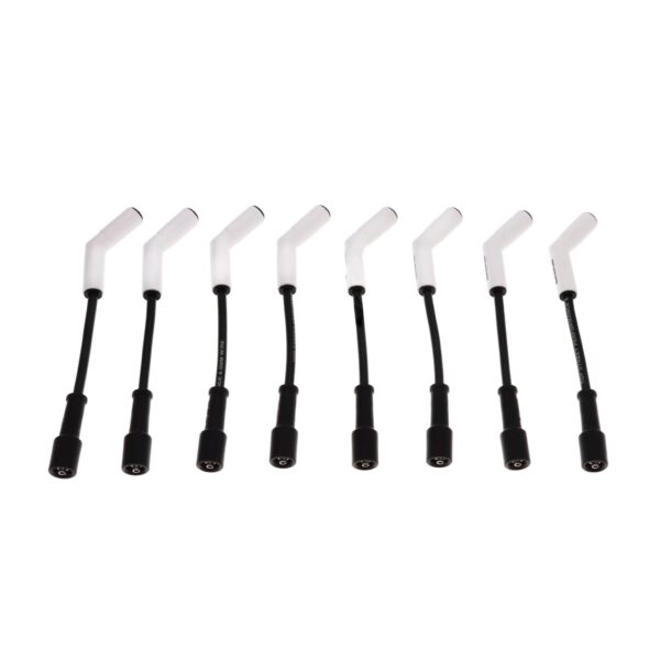 TSP Ford Godzilla 7.3L 8.5mm Black Ignition Wires with 135 Degree White Ceramic Boots