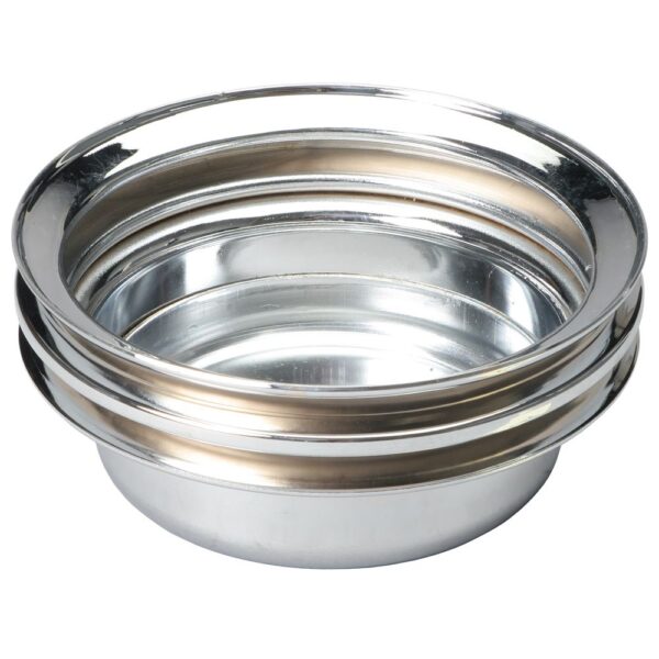 TRANS-DAPT PERFORMANCE PRODUCTS CRANKSHAFT PULLEY; 2 GROOVE; 1965-1966 FORD 289; O.E. WATER PUMP- CHROME