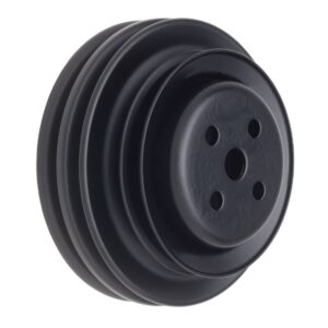 TRANS-DAPT PERFORMANCE PRODUCTS WATER PUMP PULLEY; 3 GROOVE; 1964-1973 FORD 289; O.E. WATER PUMP- ASPHALT BLACK POWDER COAT