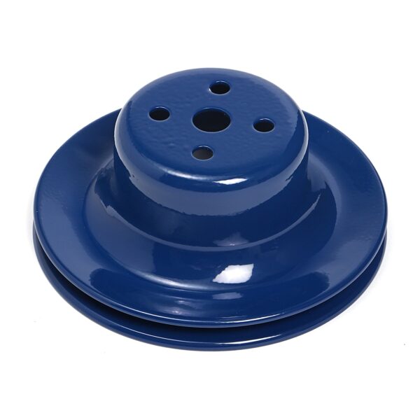 TRANS-DAPT PERFORMANCE PRODUCTS WATER PUMP PULLEY; 1 GROOVE; 1965-1966 FORD 289; O.E. WATER PUMP- FORD BLUE POWDER COATED
