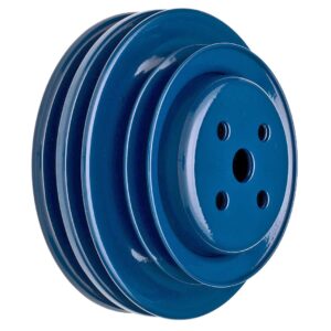 TRANS-DAPT PERFORMANCE PRODUCTS WATER PUMP PULLEY; 3 GROOVE; 1964-1973 FORD 289 (WITH CA SMOG PUMP); O.E. WATER PUMP- FORD BLUE POWDER COATED