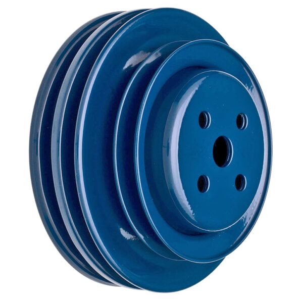 TRANS-DAPT PERFORMANCE PRODUCTS WATER PUMP PULLEY; 3 GROOVE; 1964-1973 FORD 289 (WITH CA SMOG PUMP); O.E. WATER PUMP- FORD BLUE POWDER COATED