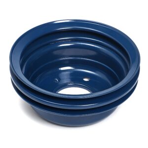 TRANS-DAPT PERFORMANCE PRODUCTS CRANKSHAFT PULLEY; 2 GROOVE; 1965-1966 FORD 289; O.E. WATER PUMP- FORD BLUE POWDER COATED